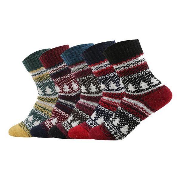 

sports socks 1pair or 5pairs/set winter funny women keep warm men cycling sport sock thickening thick thread socks1, Black