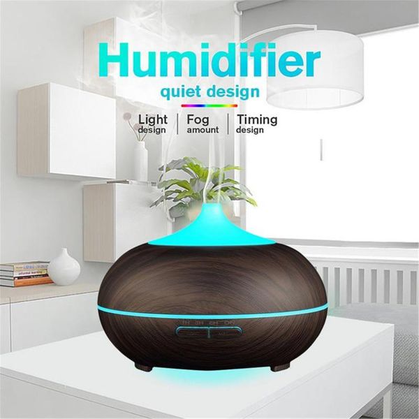

fragrance lamps 500ml diffuser humidifier aroma machine essential oil silent ultrasonic mist maker cd