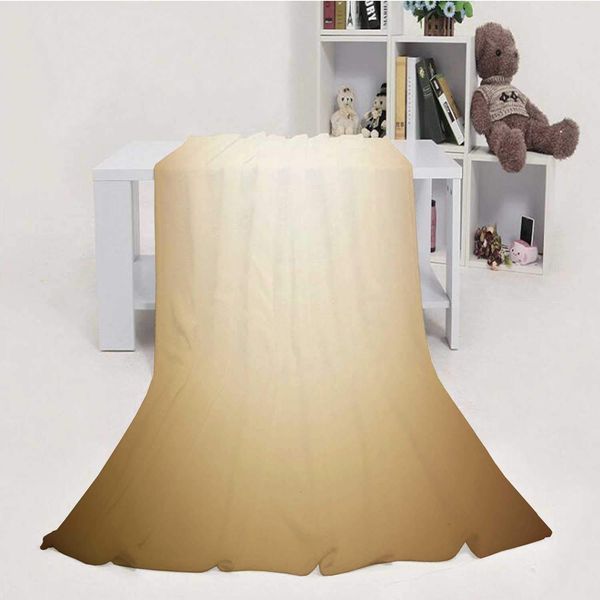

Golden Brown Gradient Abstract,Flannel Blanket Super Soft m Cozy Bed Blanket Weight Sofa Throw Blanket