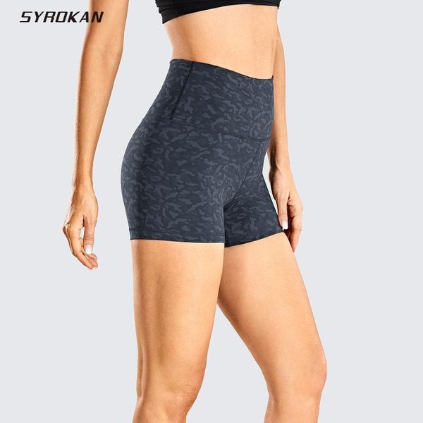 

women's naked feeling biker shorts workout athletic yoga for women tights running - 3 inches gym clothing, White;black