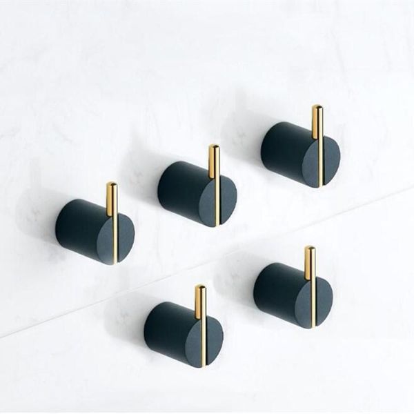 

robe hooks bathroom clothes living multi-use hardware accessories kitchen hangers solid brass material black gold white