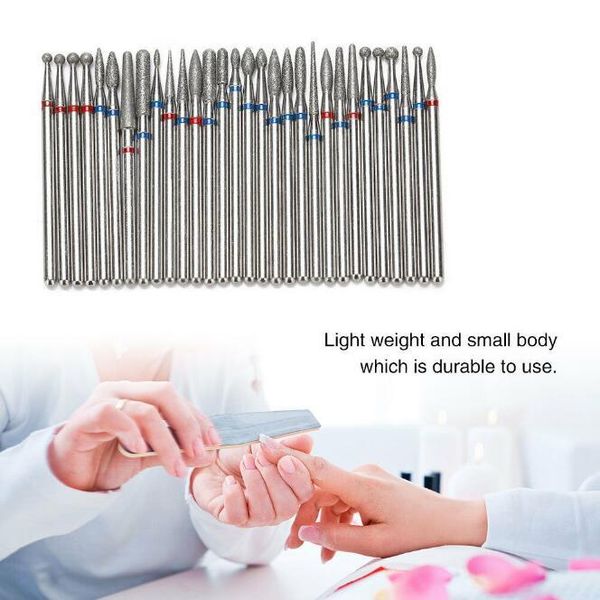 

nail art kits 12set/lot 30pcs/set diamond polished drill bit professional cutter cuticle clean milling manicure pedicure tool ha2158