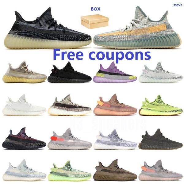 

men women running shoe mono ice clay oreo desert sage earth static cinder tail light kanye bred zebra v2 beluga sneakers
