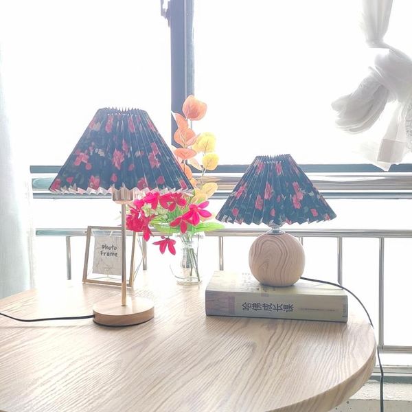

table lamps abajur 2021 xianfan eastern europe hepburn black cloth lampshade lamp for bedrooom 110v-220v e27 tiffany night light