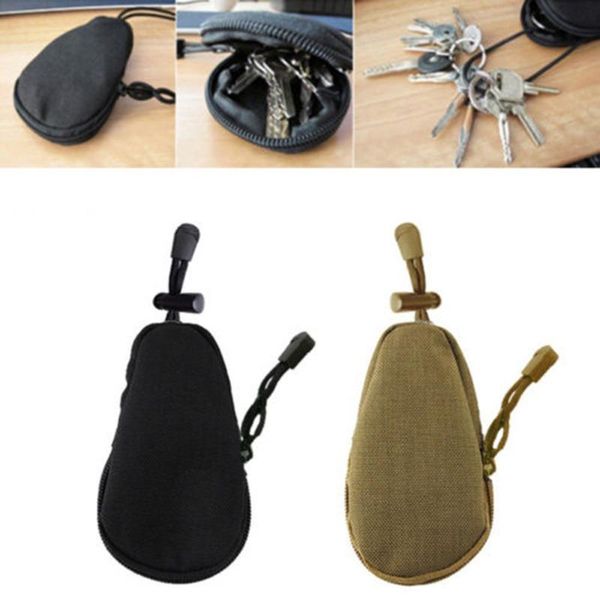 

outdoor bags 1pc portable army fan key pack outdoors gadgets commuter kit camouflage tactical accessory sub change hand bag pouch wallet