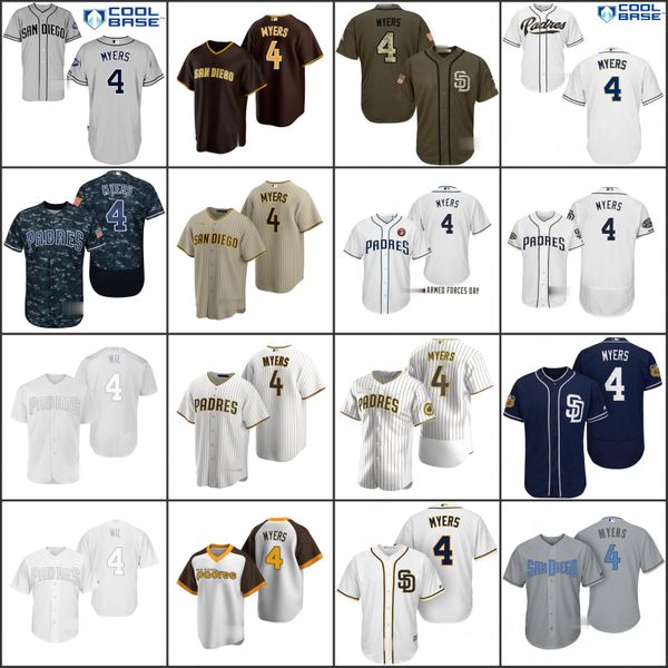 

san diego padres men 4 wil myers women youthjersey, Black;red