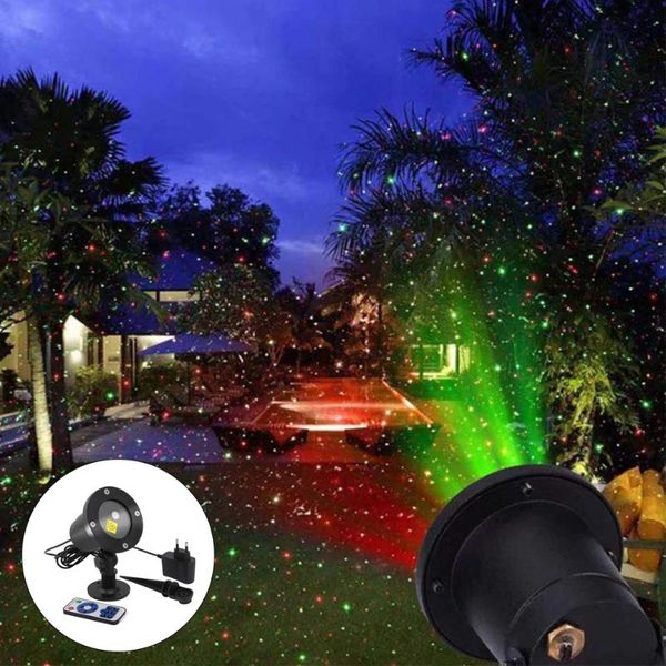 

outdoor moving full sky star christmas laser projector lawn lamp red&green led stage light park landscape garden lights lamps