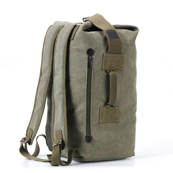

backpack 2021 large capacity rucksack man travel bag mountaineering male luggage canvas bucket shoulder bags men backpacks