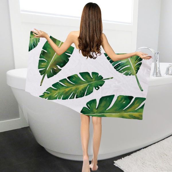 

towel toalha de praia tropical plant style bath rectangular creative print sunscreen beach shawl toalla playa