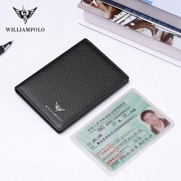 

genuine leather fashion wallet male slim short wallet for card holders mini purse black pl185165, Red;black