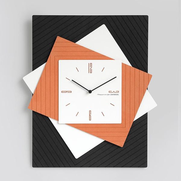 

wall clocks european style creative clock living room home fashion personality nordic light luxury simple art decoration 44x50cm
