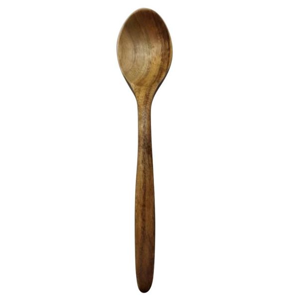 

spoons japanese style wooden creative curved handle soup spoon vintage tableware for home restaurant