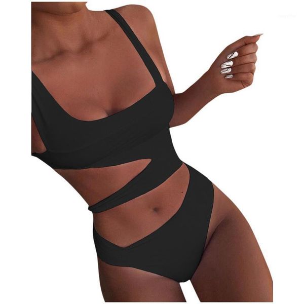 

women's swimwear bikini 2021 solid piece of swimsuit beachwear bathing suit women tankini, White;black