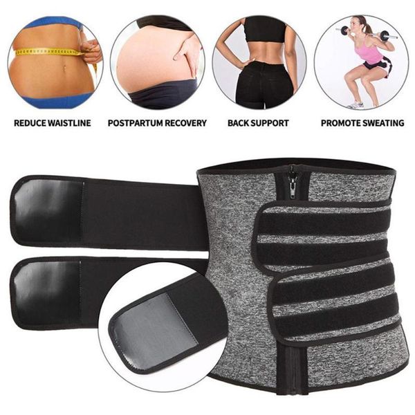 

neoprene sauna waist trainer, compression strap for women weight trimmer loss y4e5 belts, Black;brown