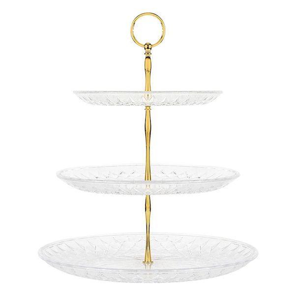 

other bakeware 3-tier rimmed home decor kids birthday dessert cake cupcake stand pastry wedding party fruit display serving tray storag