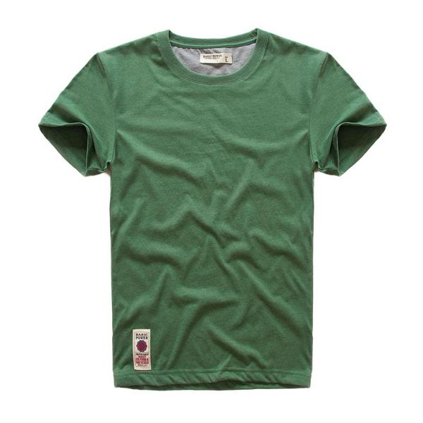 

short sleeve men solid t-shirt o-neck soft cotton elastic breathable half-sleeved 4 color men's t-shirts, White;black