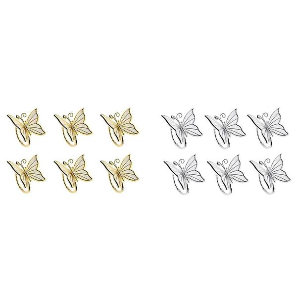 

napkin rings set of 6 serviette buckle holder handmade decorations for easter, family gathering