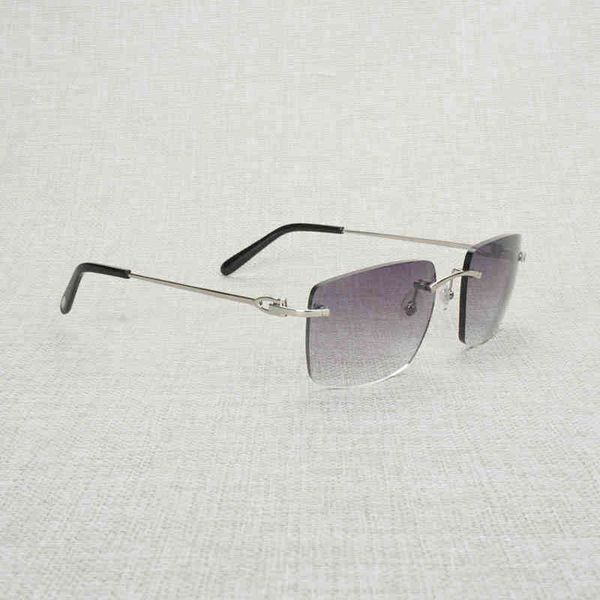 

2022 factory wholesale model vintage rimless big square men oversize glasses frame women eyeglasses shades oculos gafas for driving outdoor, White;black