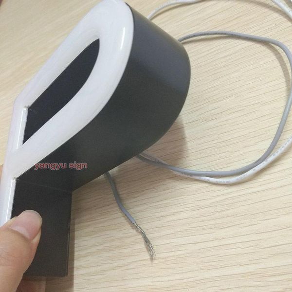 

outdoor acrylic front lit edgeless led lighted sign letters modules