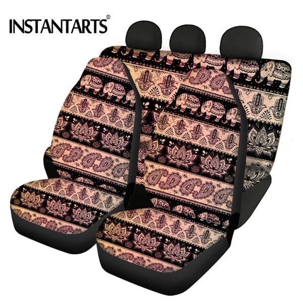 

car seat covers instantarts elephant hansa pattern set of 5 comfortable automobile seats protector thick front/back cover