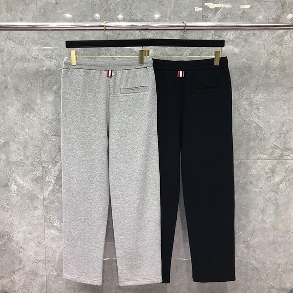 

men's pants 2021 fashion brand sweatpants loose men cotton casual sports trousers ankle-length spring autumn jogger track, Black