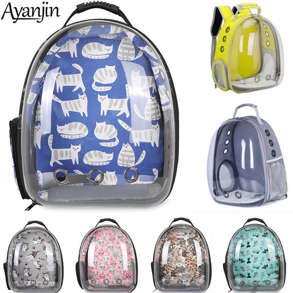 

outdoor travel pet bag cats and dogs go out convenient backpack transparent space super breathable cat carriers,crates & houses