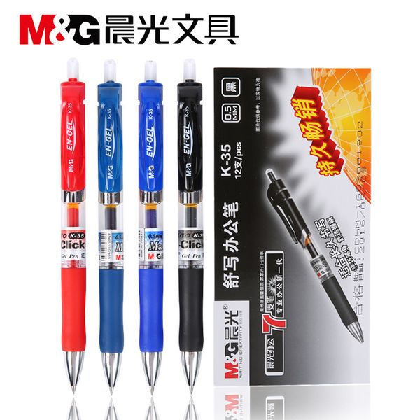 

k35 stationery prs neutral pen 0.5 water be black refill signature red teacher meeting