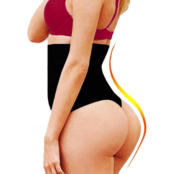 

women's shapers bodysuit shapewear control panties high waist trainer body shaper for women party dress underwear thong bulifter, Black;white