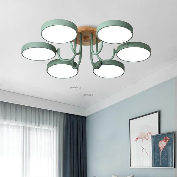 

ceiling lights modern led minimalist nordic macaron lamp home lighting living room lustre lamps light fixures