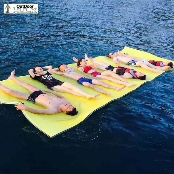 

inflatable floats & tubes floatsing pad summer large outdoor tear-resistant xpe foam swimming pool water blanket mat bed