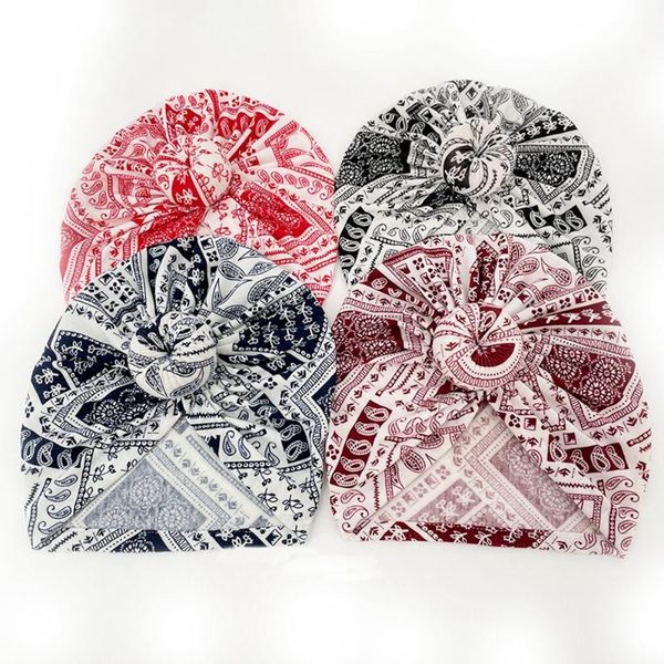 

caps & hats 18*19 cm soft comfortable cotton baby turban hat fashion print donut children headwear hair accessories pography props, Yellow