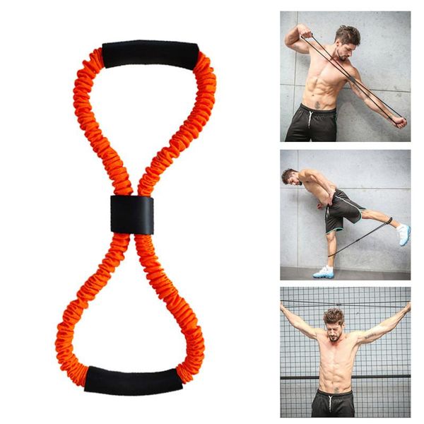 

yoga gum fitness resistance 8 word chest expander rope workout muscle rubber elastic bands training exercise stripes