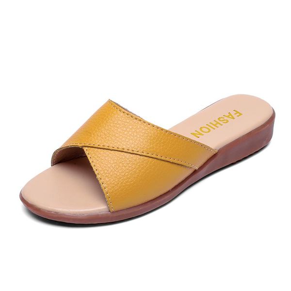 

korean version of the set flat feet casual sandals and slippers female anti-skid women's shoes summer, Black