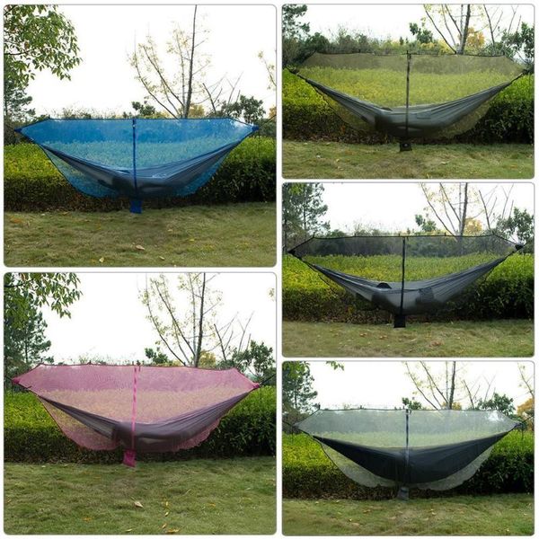 

sleeping bags portable outdoor camping hiking mesh mosquito net for double hammock hanging bed