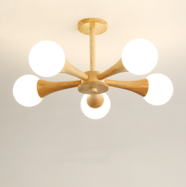 

pendant lamps nordic log style dining chandelier japanese solid wood bedroom room small living wooden