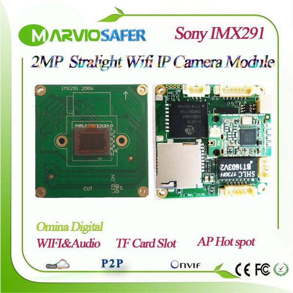 

cameras 2mp full hd 1080p wi-fi starlight ip cctv network camera module sony imx291 / imx290 sensor colorful night vision max 128gb