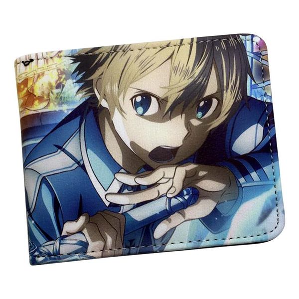 

wallets sword art online wallet cartoon style bi-fold card holder coin purse, Red;black