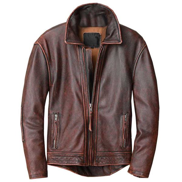 

men's leather & faux cowhide dress suit coats mens genuine jacket tuxedo outwear winter autumn real cow coat brown, Black