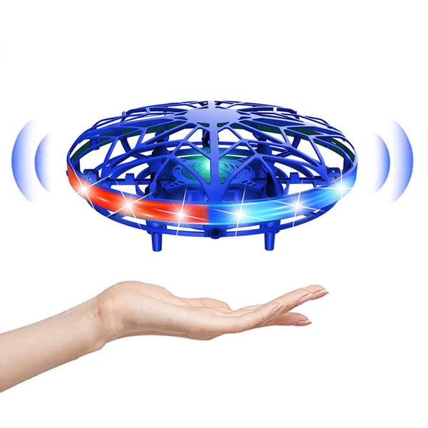 

drones mini helicopter rc ufo dron aircraft hand sensing infrared quadcopter electric induction toys for children kids boys drone