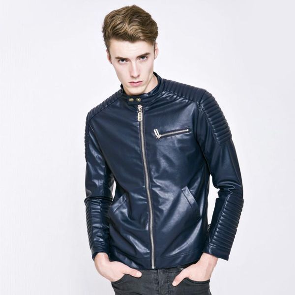 

men's jackets fashion european and american hip hop streetwear youth trend motorcycle jacket men lapel leather coat chaqueta hombre clo, Black;brown