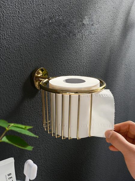 

copper bathroom paper basket wall mounted solid brass shower shampoo shelf box gold/black/chrome shelves