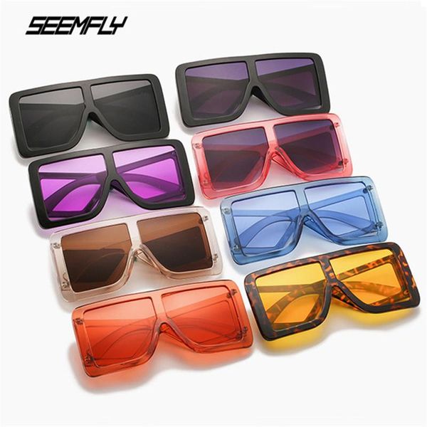 

sunglasses seemfly luxury fashion big frame women classic uv400 protection eyewear outdoor driving traveling shades sun glasses, White;black