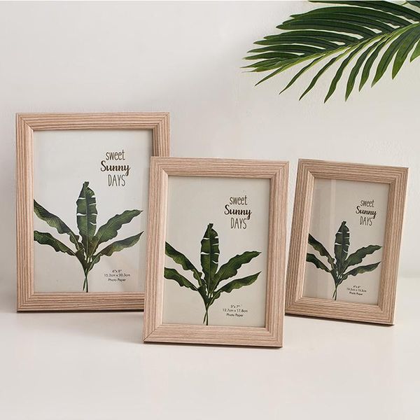 

frames 6/7/8 customs timber place image family po frame nordic house decoration accessories table personalised gift