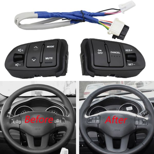 

multifunction switch steering wheel audio cruise control buttons for kia sportage sl with backlight car styling