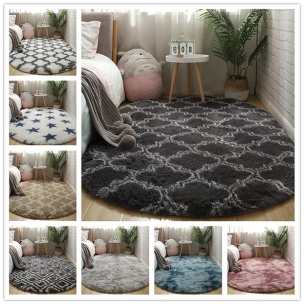 

carpets home bedside thick oval gradient carpet nordic simple rug modern bedroom mat children crawling la alfombra balcony black