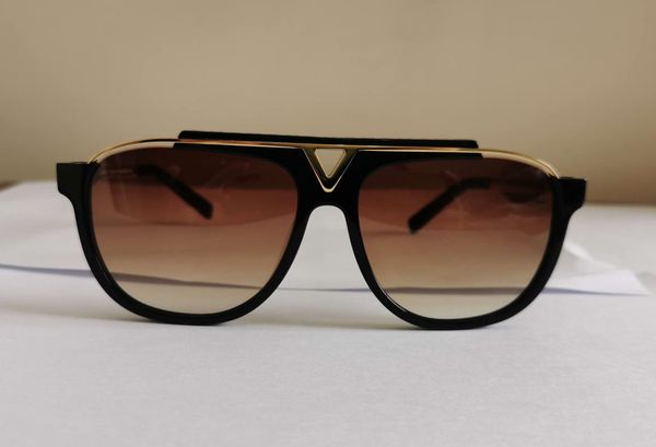 

selling square sunglasses 0937 metal glod frame brown shaded men driving sunglasses 0936 uv400 protection eyewear with box, White;black