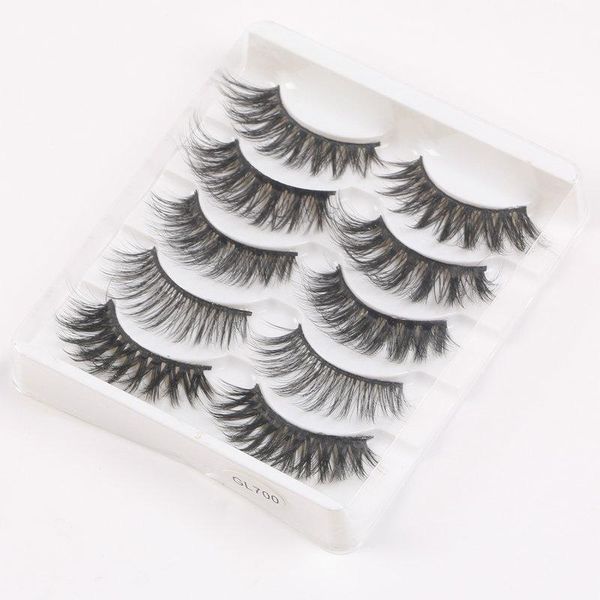 

false eyelashes five pairs of mixed natural three-dimensional simple thick