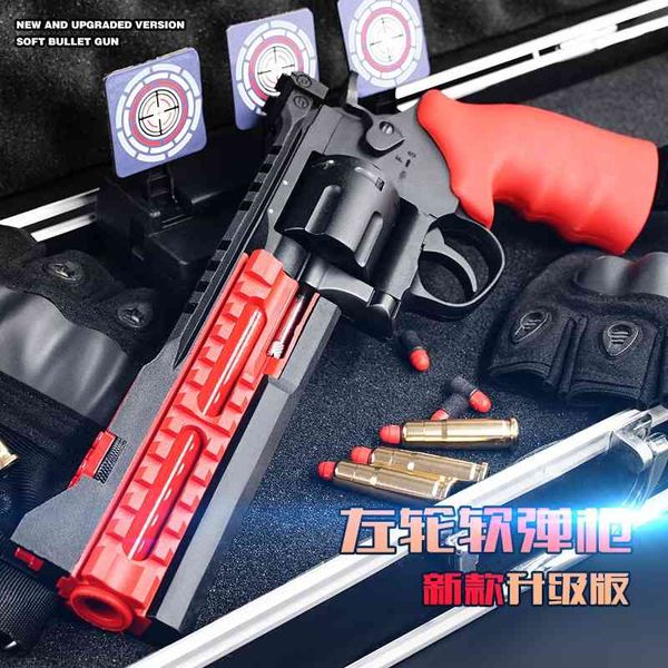 

zhibo left wheel soft bullet zp5 hand small metal runner simulation children's toy gun chicken eating model grab