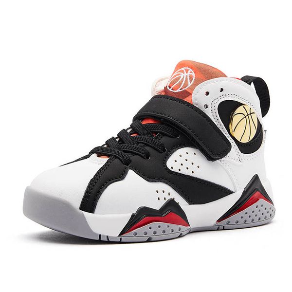 

boys basketball children athletic kids shoes girls sneakers footwear autumn winter sports running shoe b7716, Black