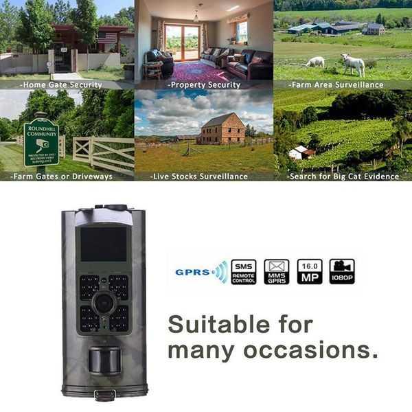 

hunting cameras camera 2g gsm mms sms trail mobile 16mp night vision wireless wildlife surveillance hc700m